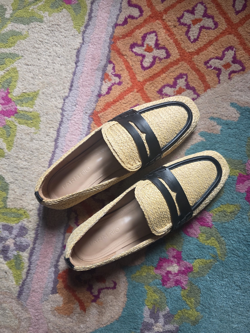 Farm Rio Raffia Loafer Size 10 - Picture 3 of 7